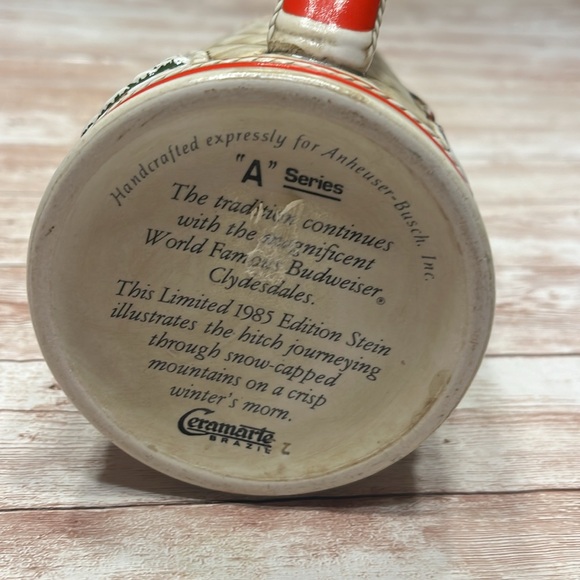 1985 Budweiser Stein Hitch journeying snow-capped mtns on a crisp winter’s morn - Picture 8 of 9